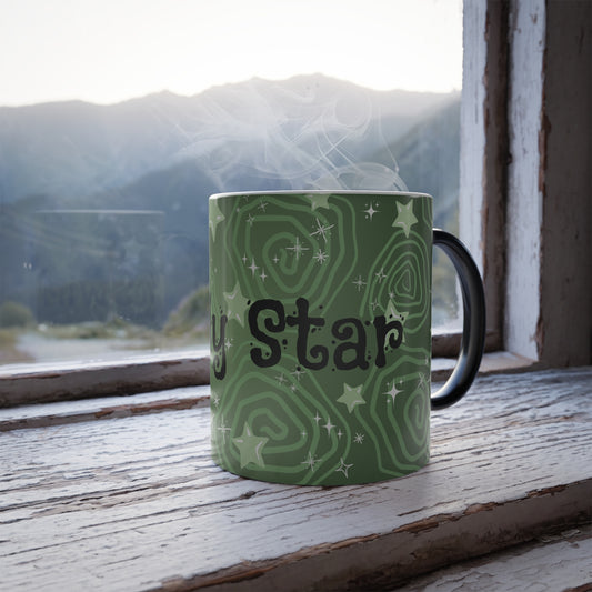 Color Morphing Swirly Star Mug