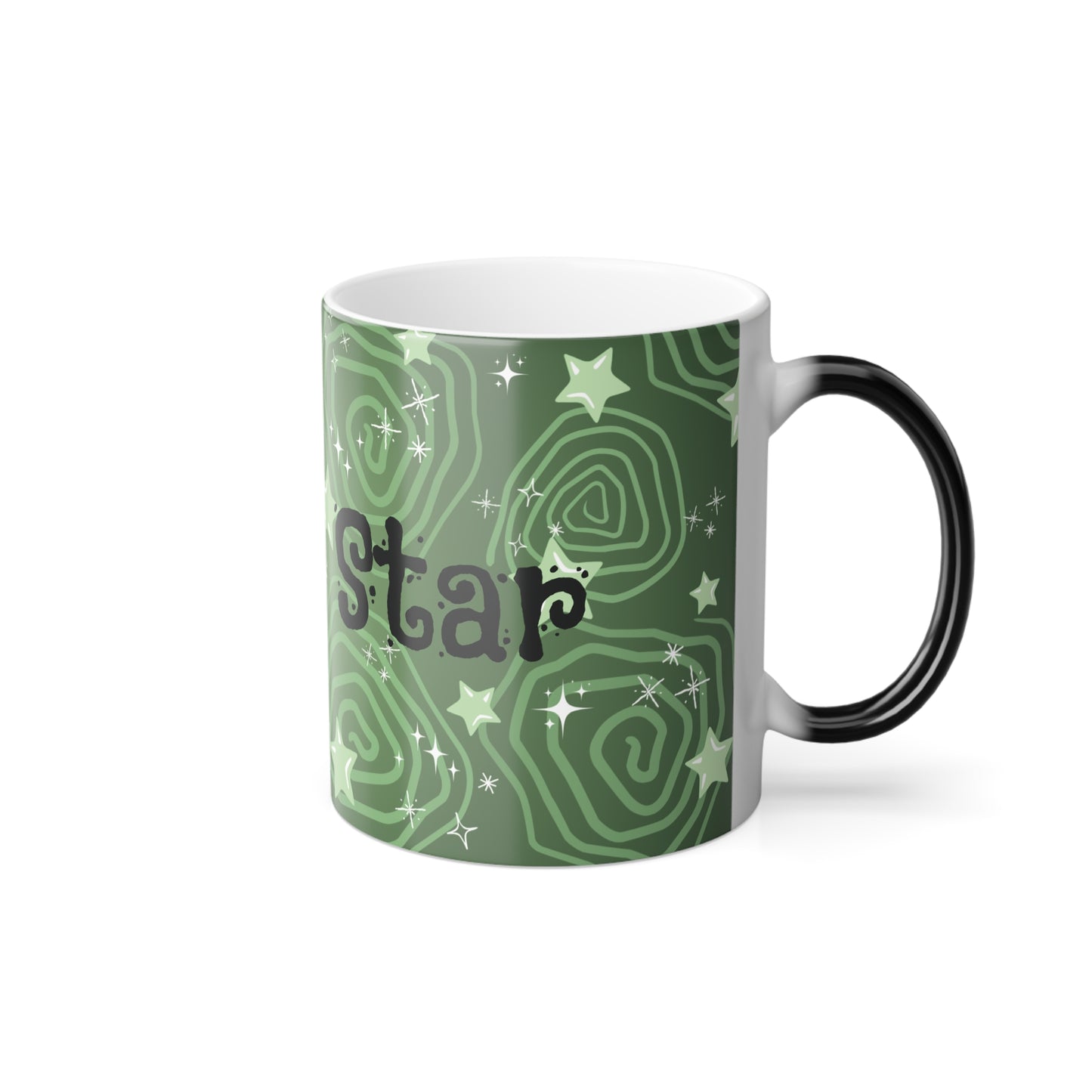 Color Morphing Swirly Star Mug