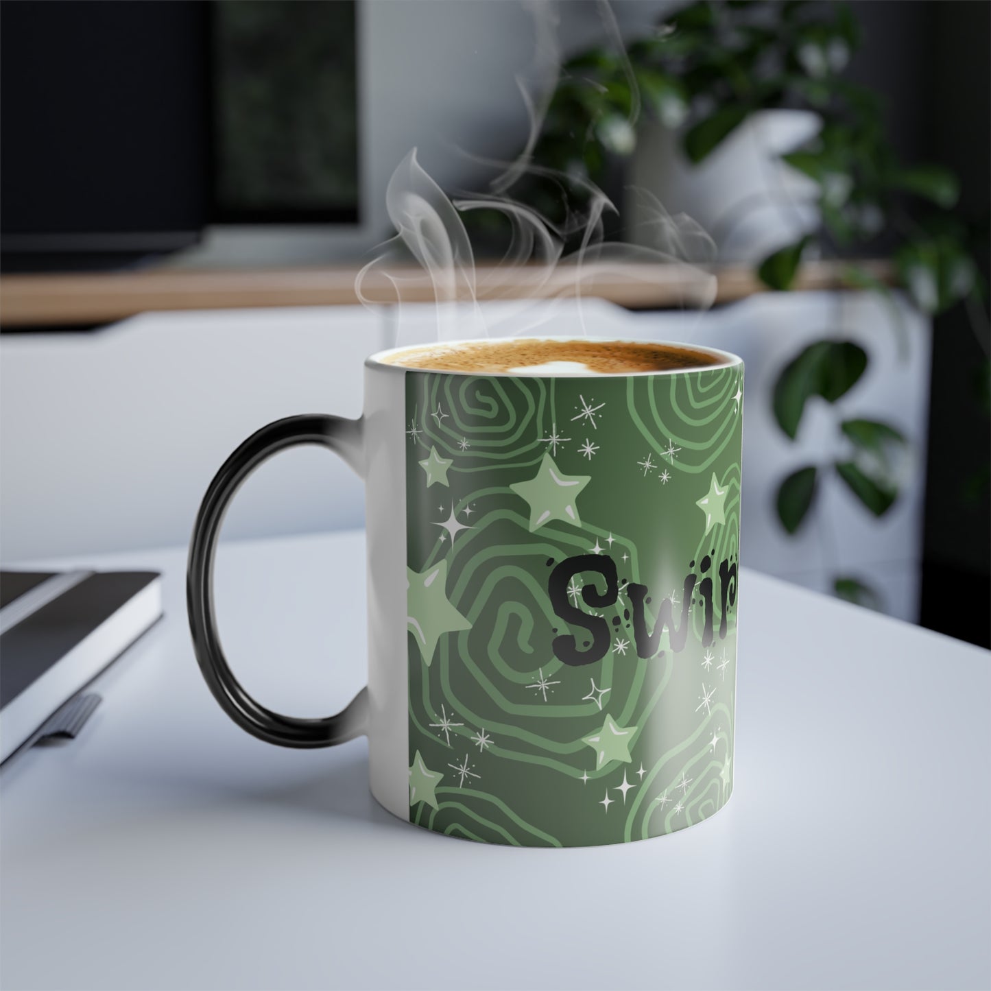 Color Morphing Swirly Star Mug