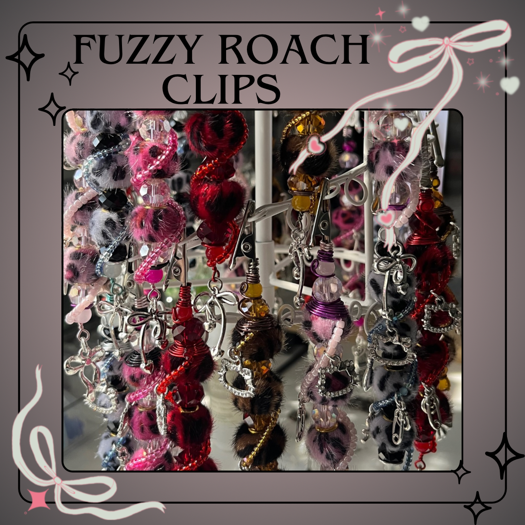 Fuzzy Roach Clips