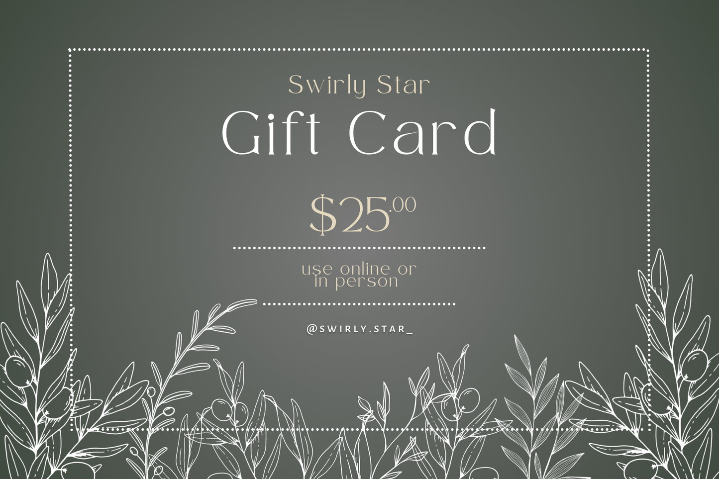 Swirly Star Giftcard